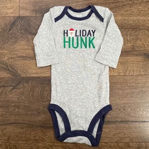 🥰 NWOT Holiday Hunk Christmas Onesie Baby Boy